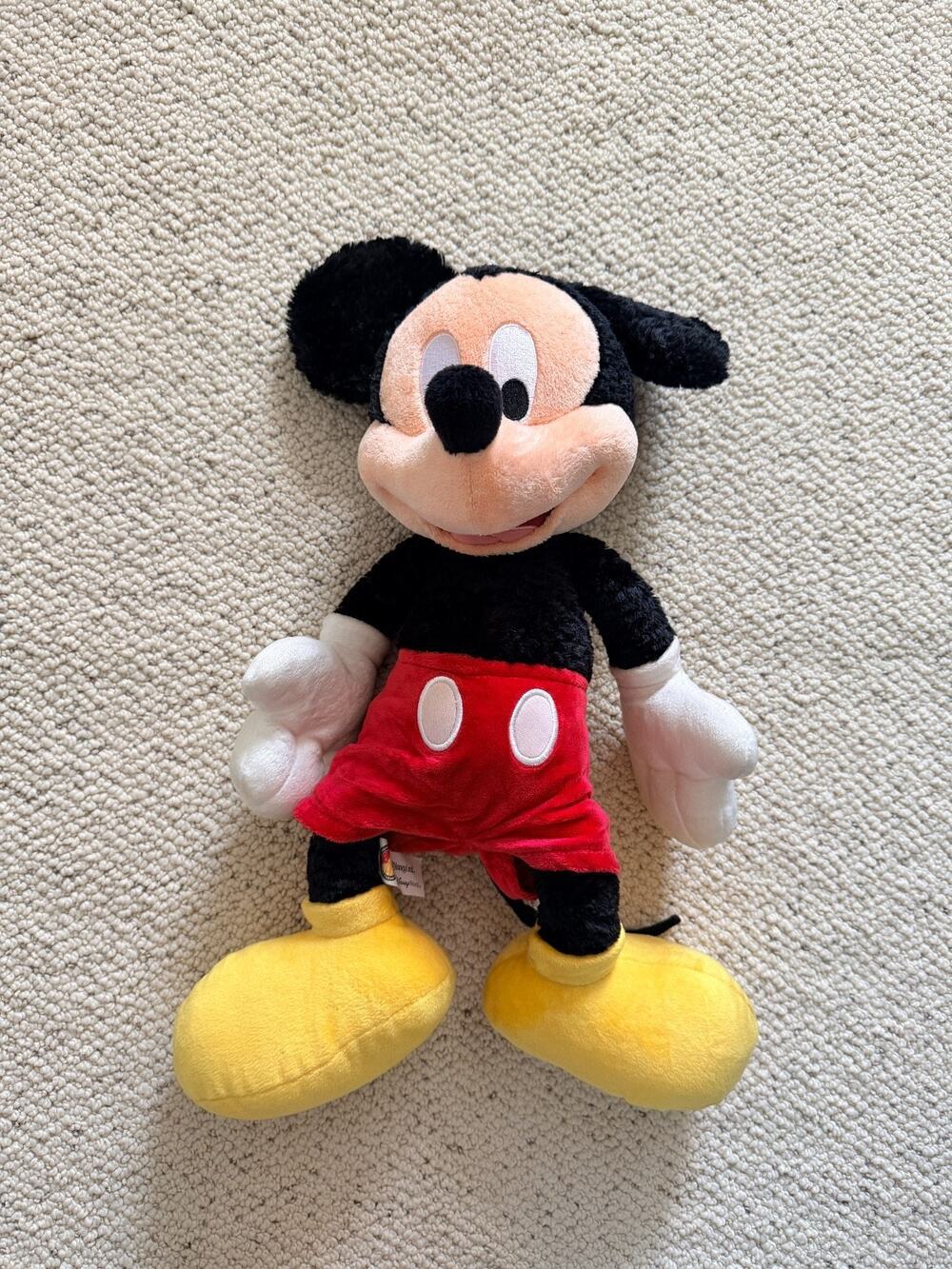 Disney Parks Mickey Mouse Plush 15" Classic Red Shorts Walt Disney World NWT